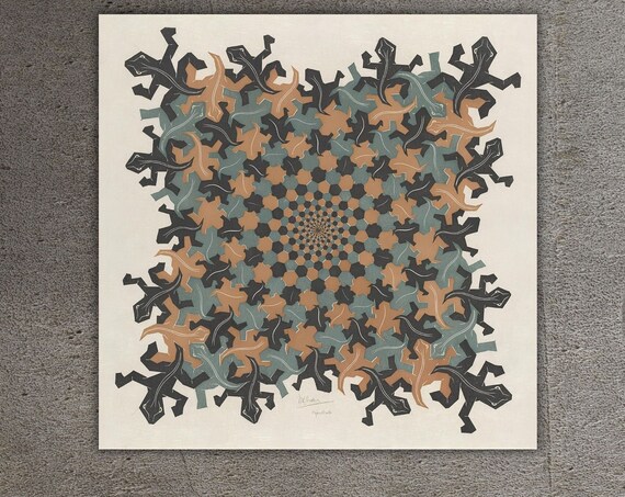 Development Iii Wall Art Design Decor For Home Office Decoration Maurits Cornelis Escher Print Poster Or Ready To Hang