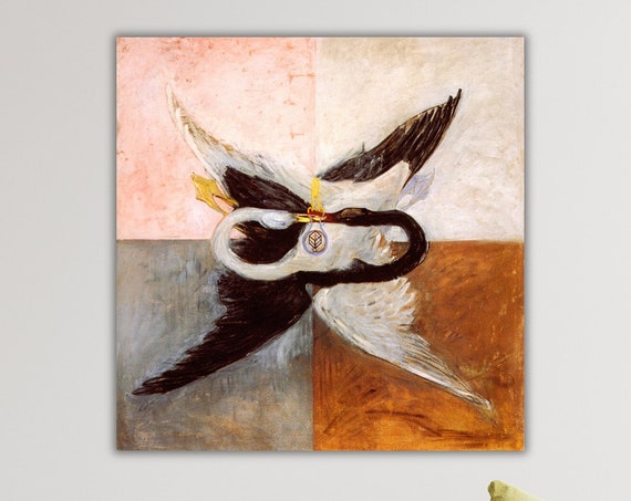 The Swans Painting Print Art Famous Painting Hilma Af Klint The Swans Ii Poster Print Art Exhibition Poster Print Famous Wall Art Modern Art
