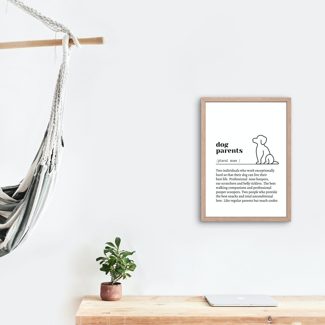 Dog Parents Definition Art Print, Dog Lover Gift - Image 3