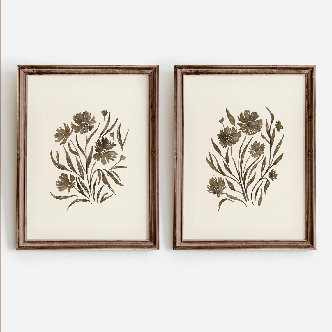 Neutral Floral Print Art Print, Vintage Botanical - Image 2