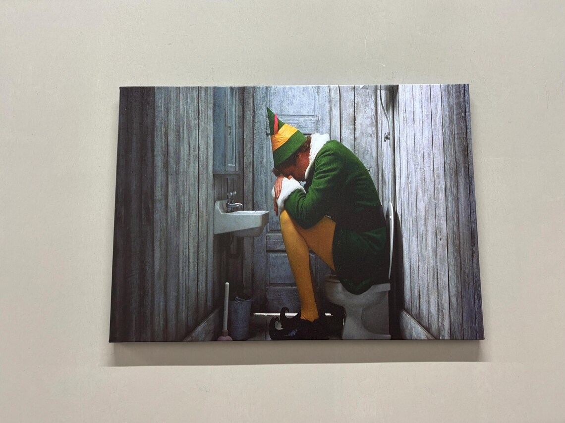 Funny Bathroom Artwork, Modern Personalized Gift