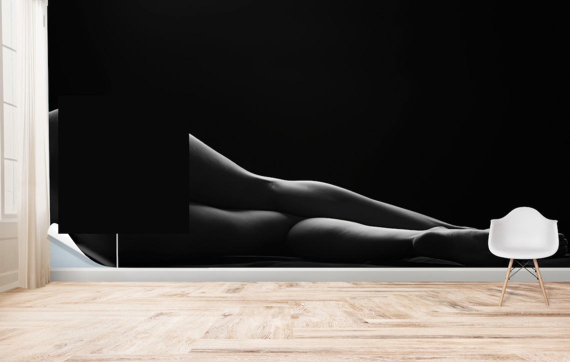Naked Woman Erotic Wall Art, Sexy Woman Bedroom Decor