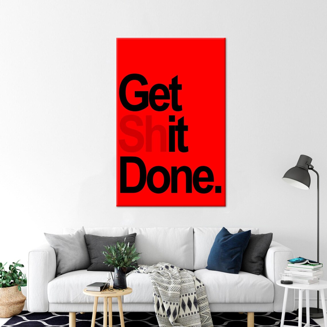 Get Shit Done Quote, Modern Wall Decoration - Image 3