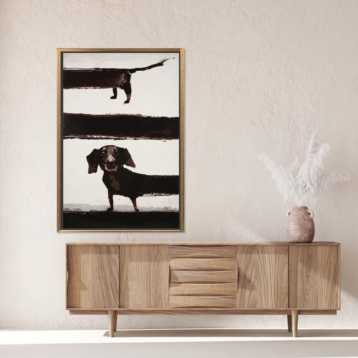 Abstract Dog Art Print, Modern Home Decor - Image 2