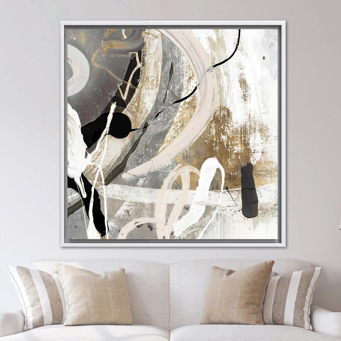 Contemporary Modern Abstract, Living Room Decor - Image 4