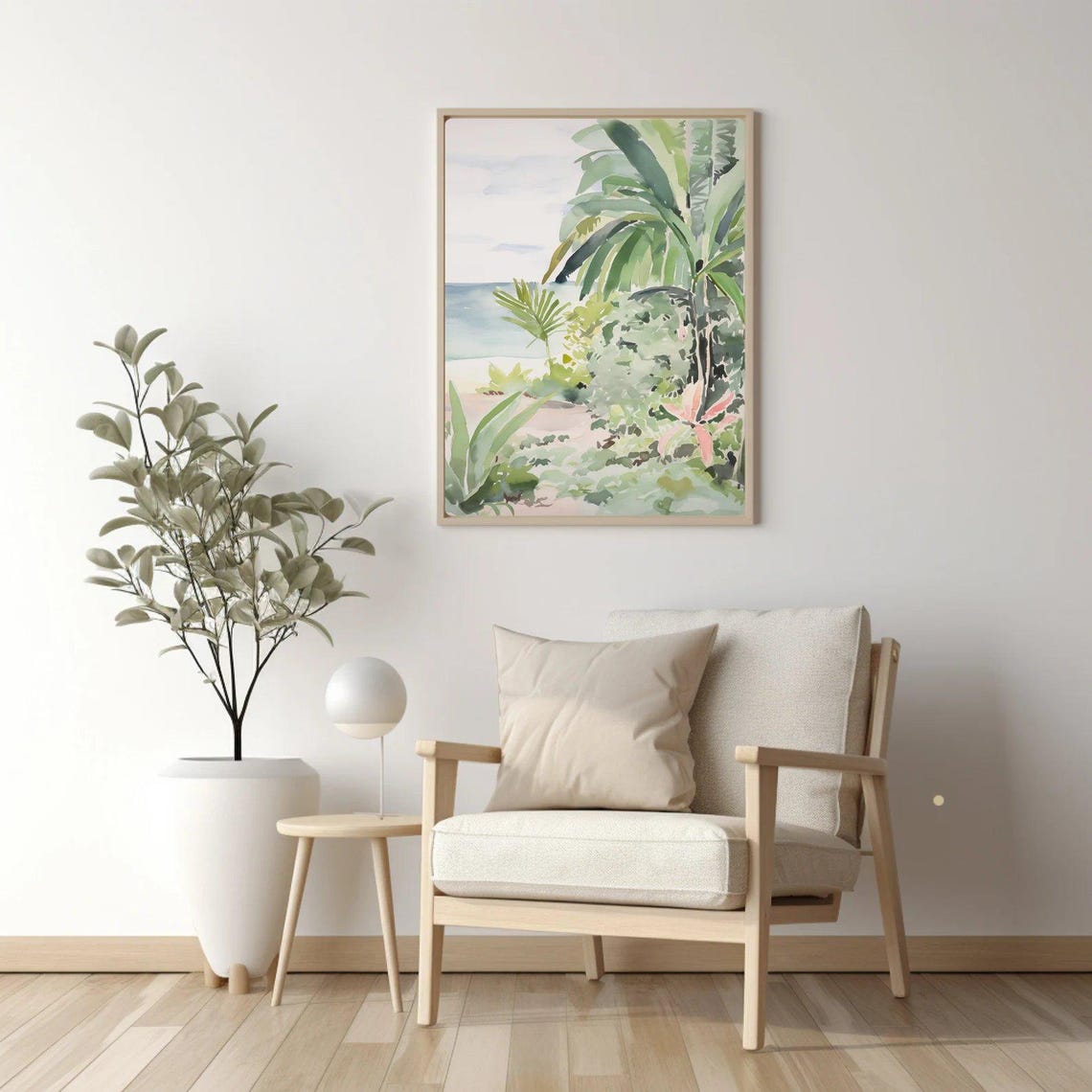Tropical Beach Watercolor Art Print, Australian Decor - Image 2