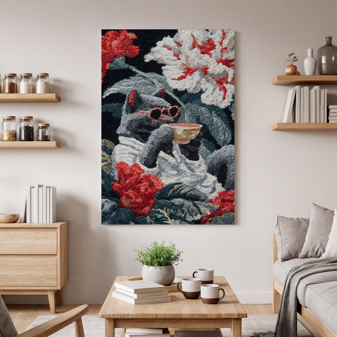 Cool Cat, Whimsical Feline Decor Art Print
