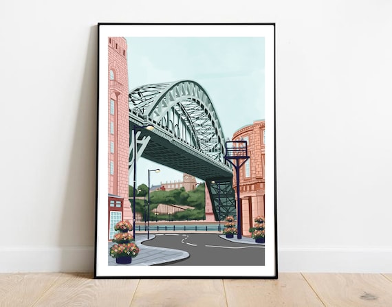 Newcastle Upon Tyne, The Tyne Bridge Travel Poster