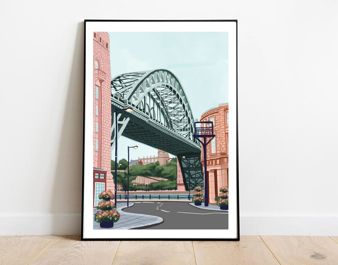 Newcastle Upon Tyne, The Tyne Bridge Travel Poster