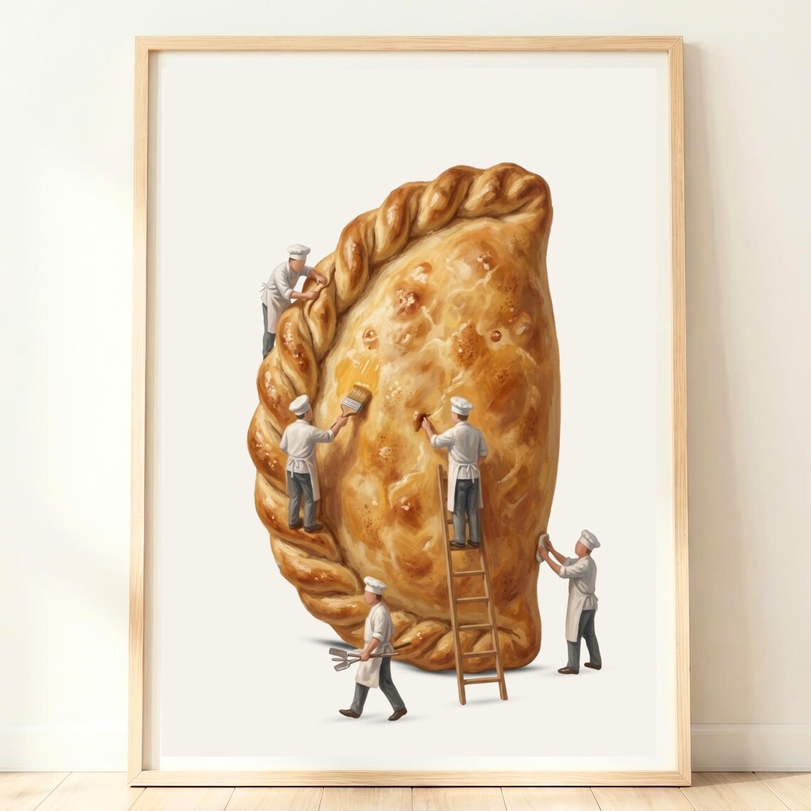 Cornish Pasty Art Print, Cornwall Kitchen Decor