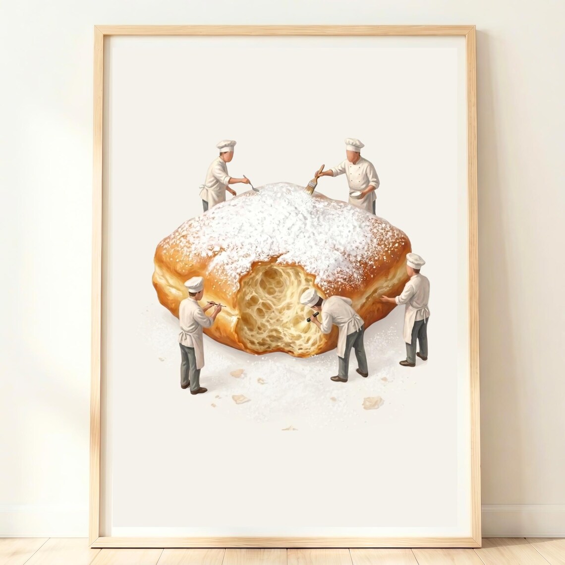 New Orleans Beignet Print, French Quarter Decor