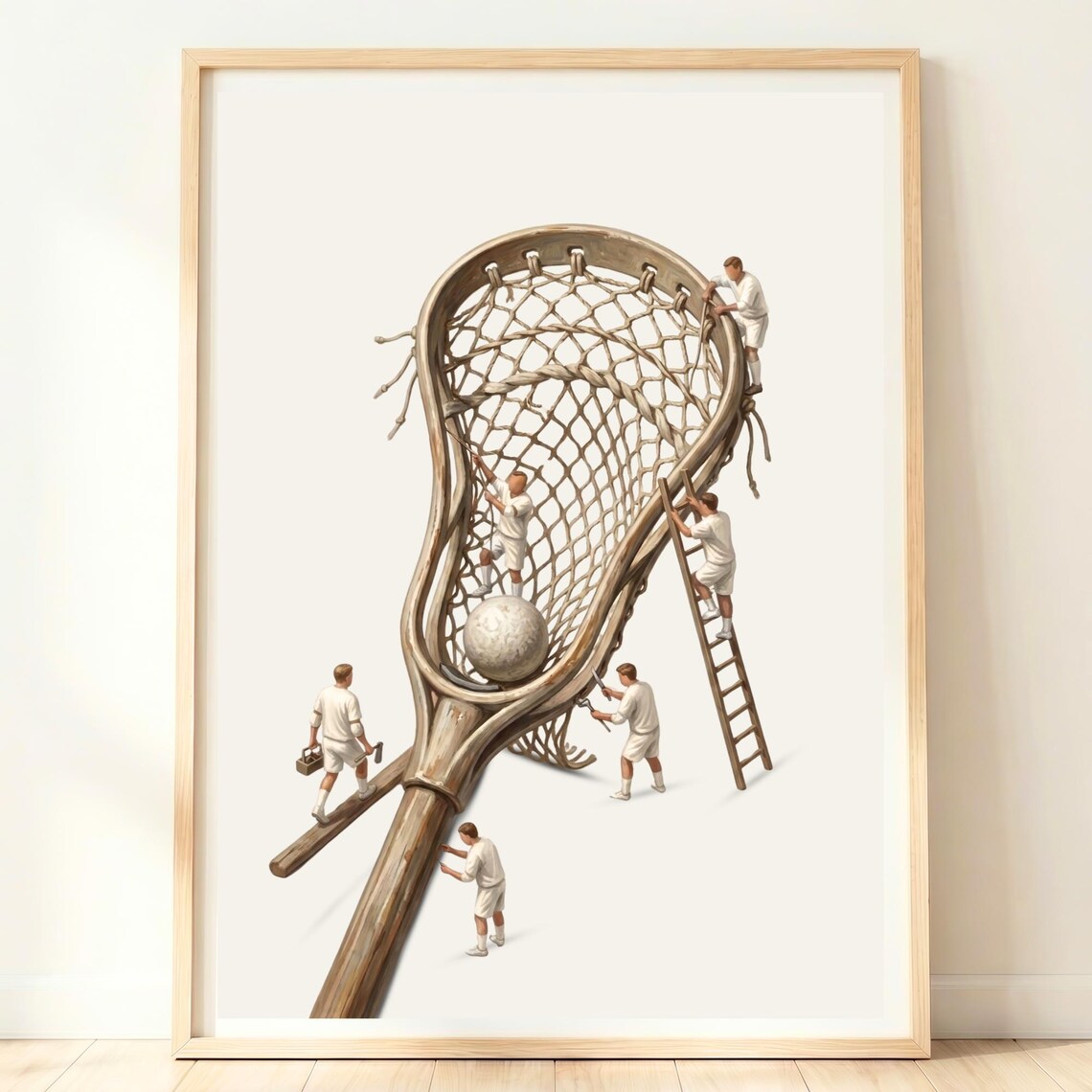 Lacrosse Sports Room Decor, Sport Poster