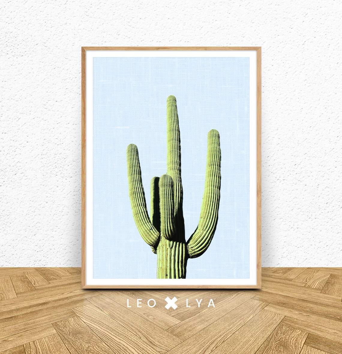 Cactus Print, Modern Minimalist Southwestern Decor