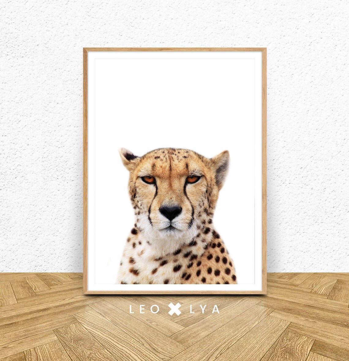 Cheetah Safari Nursery Art Print, Animal Photo