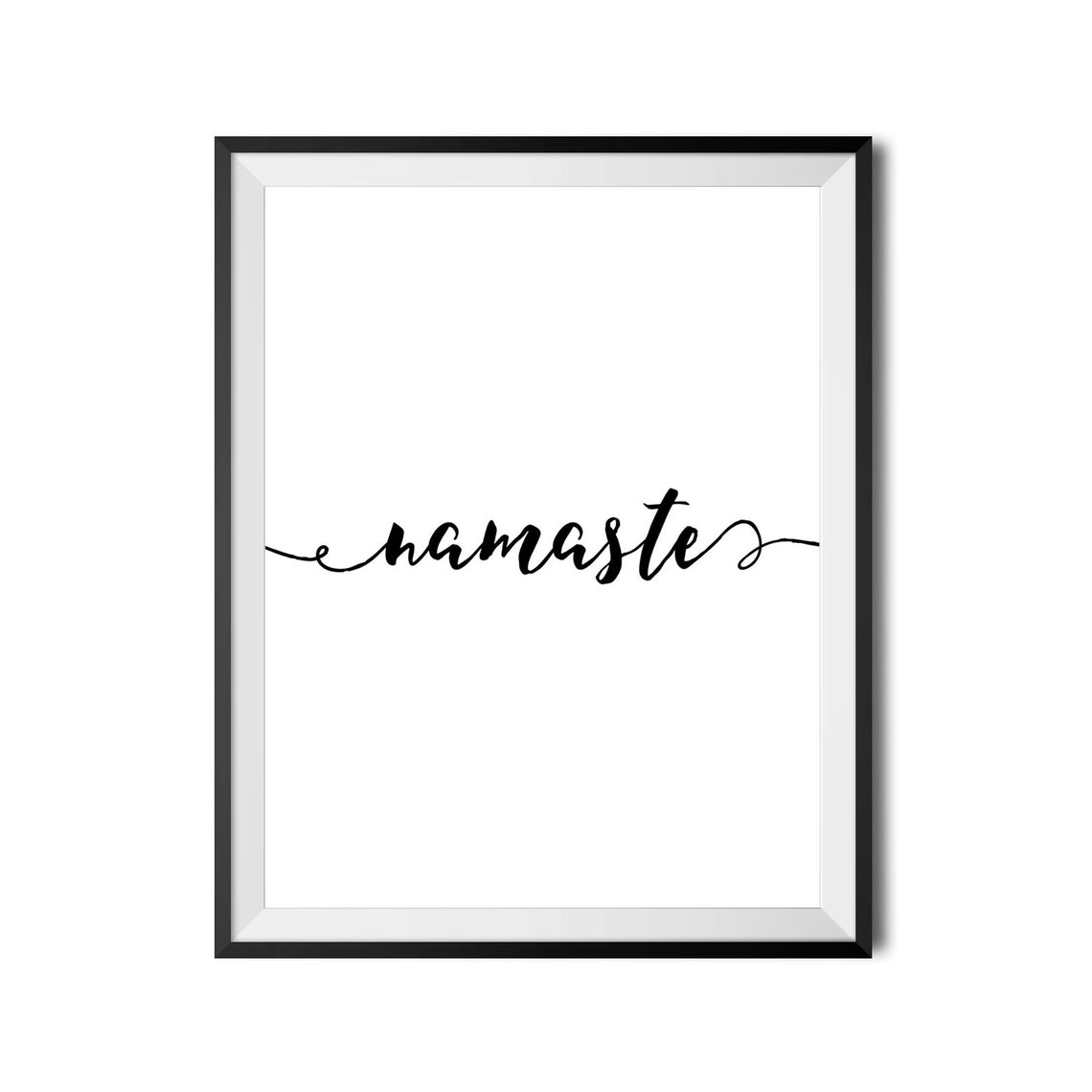 Namaste Script Yoga Meditation Zen Minimalist Calm Decor Poster - Image 4