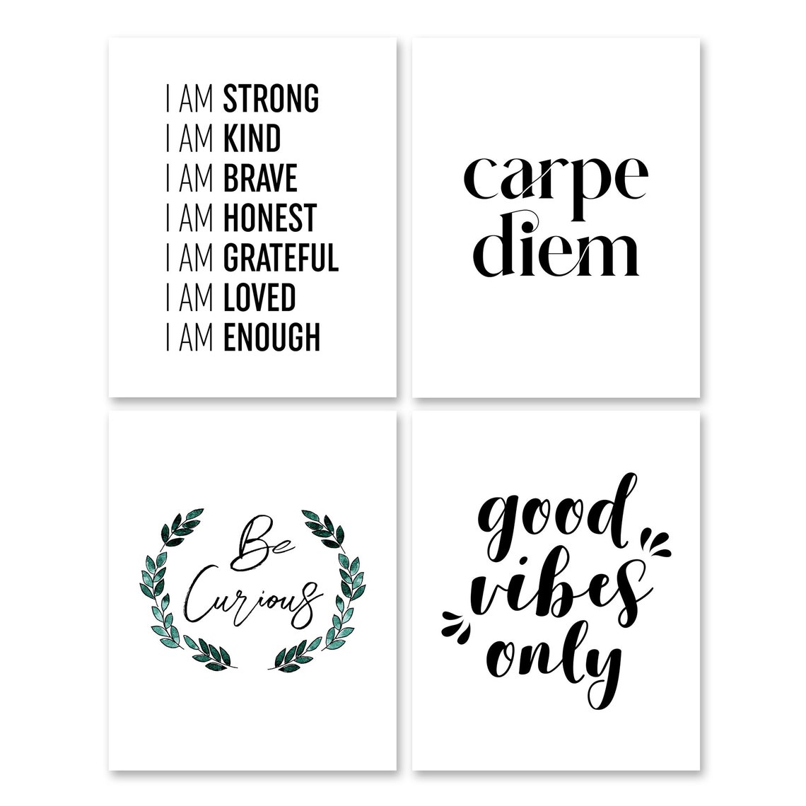 Inspirational 16 Prints Bundle Motivational Quotes Home Decor Poster - Image 4