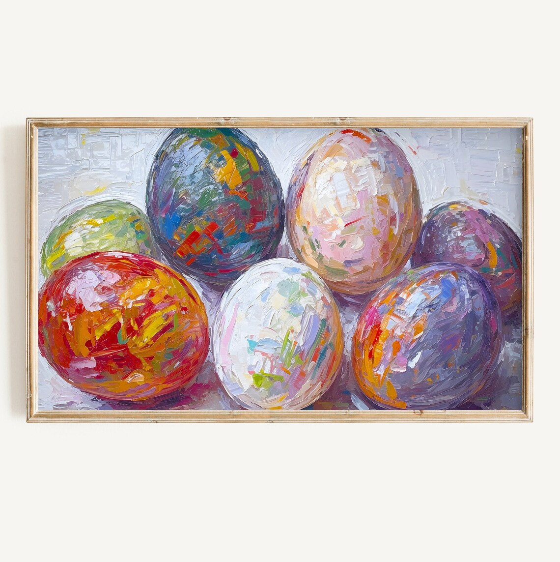 Modern Abstract Easter Egg Art Print, Spring Decor