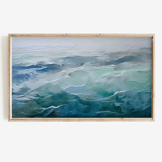 Frame Tv Art Summer Beach Textured Wall Art Print