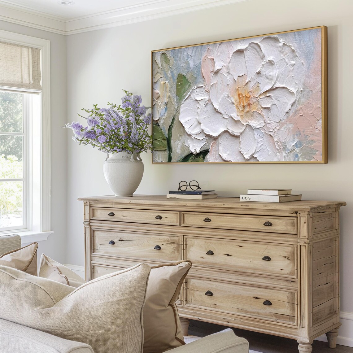 Abstract Flower Painting, Floral Wildflower Art Print - Image 4