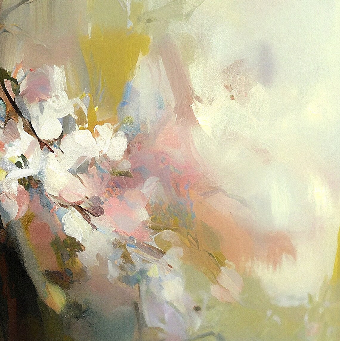 Spring Floral Abstract Art Print, Modern Spring Flowers - Image 3