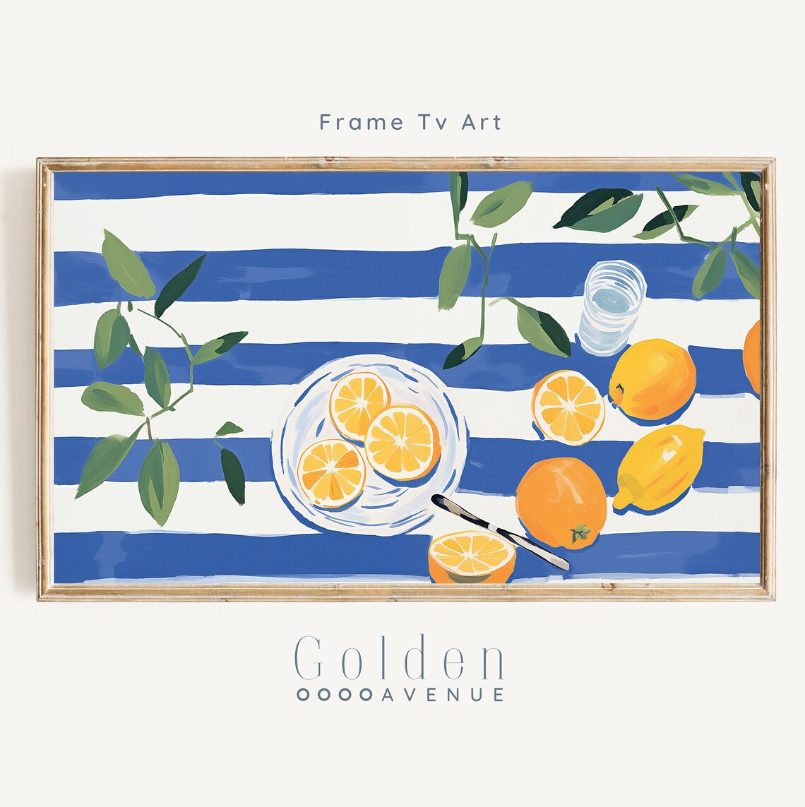 Colorful Citrus Tablescape Summer Still Life Art Print