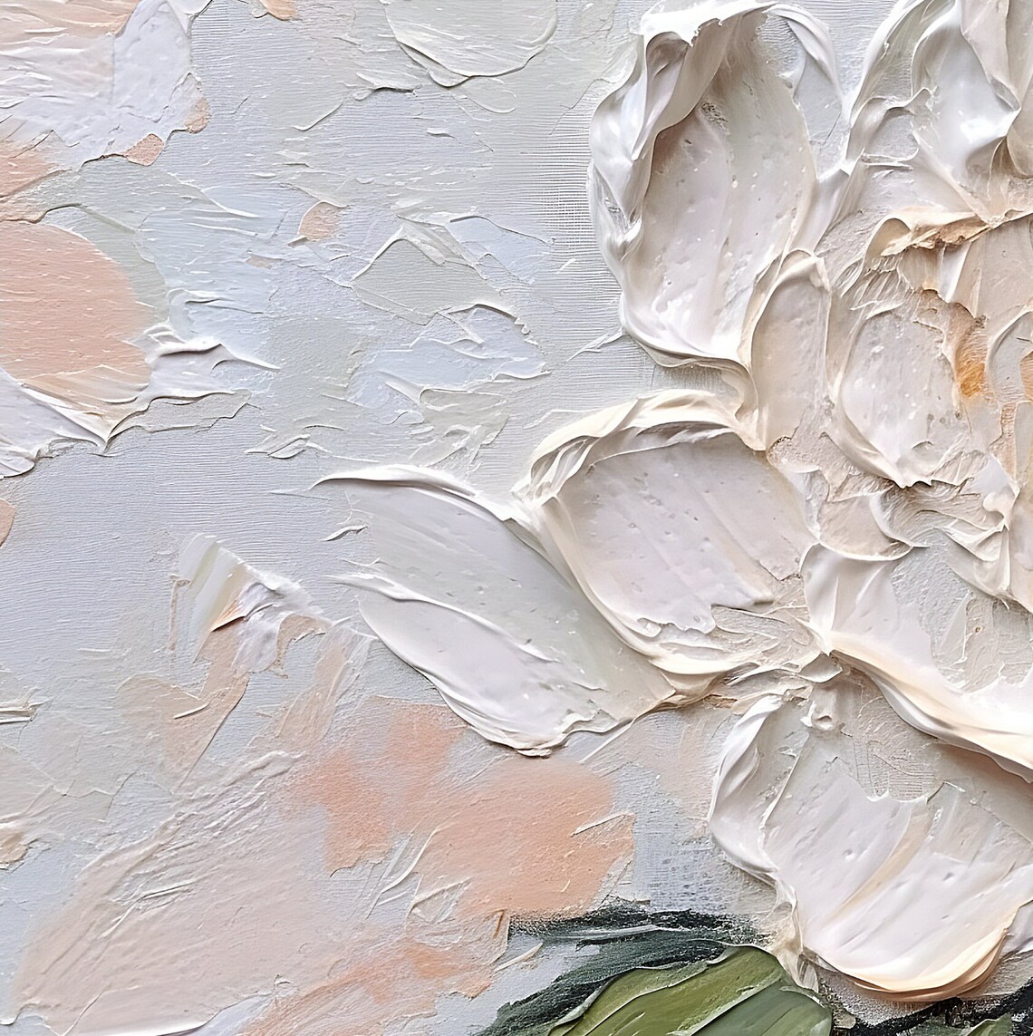 Abstract Spring Flower Painting, Floral TV Art Print - Image 3