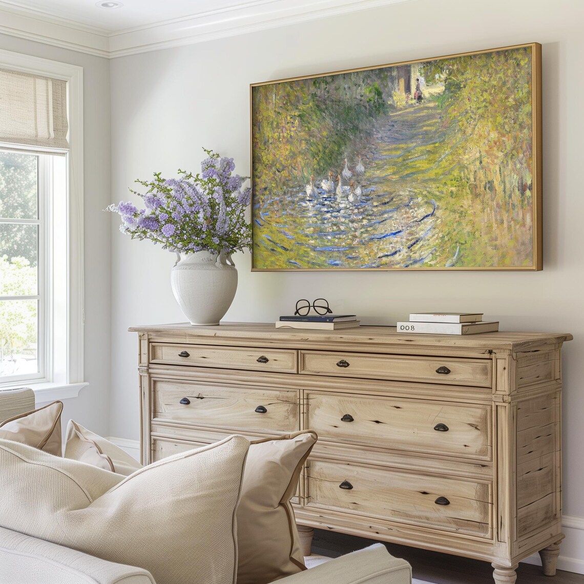 Spring Goose Painting, Vintage Cottagecore Art Print - Image 5
