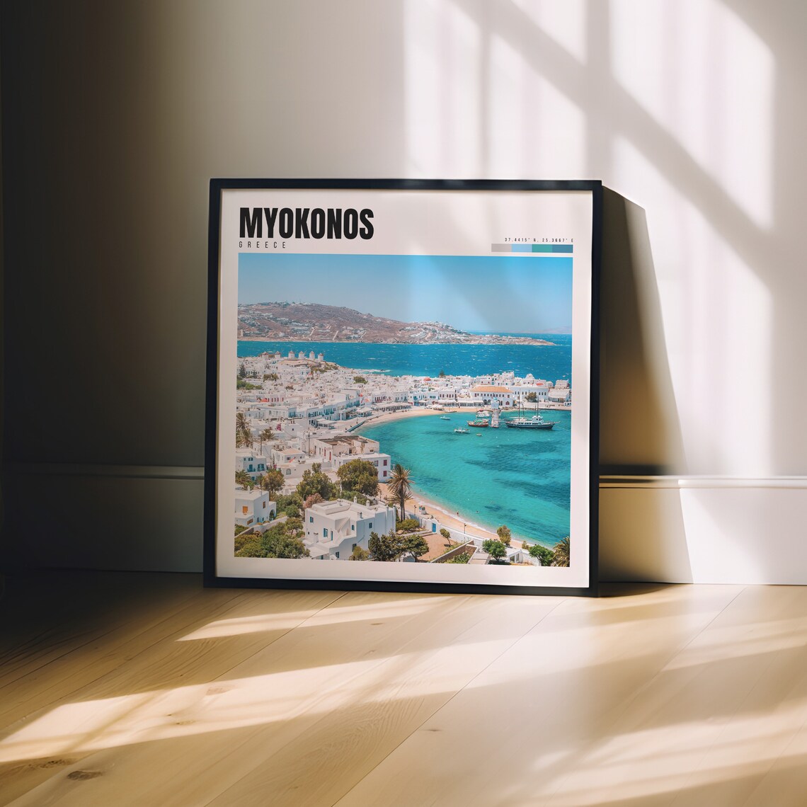 Mykonos Greece Travel Poster, Mykonos Decor - Image 3