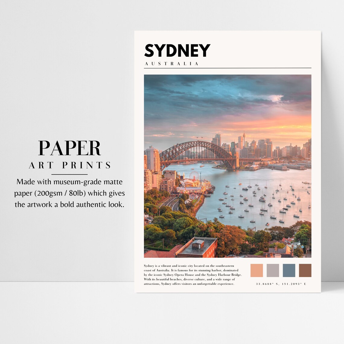 Sydney, Australia Travel Poster, City Wall Art - Image 3