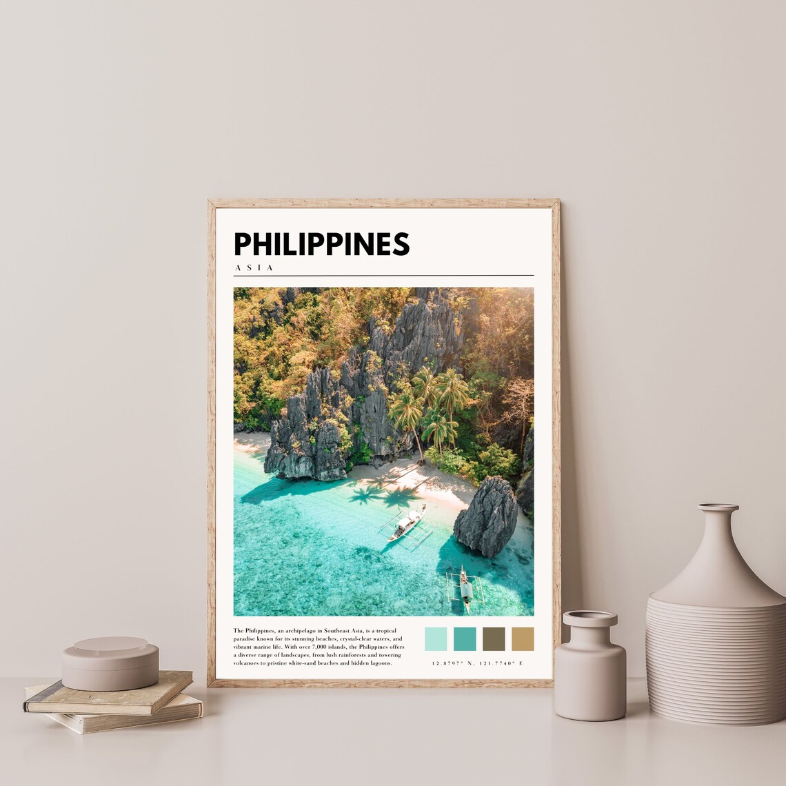 Philippines Travel Poster, Asia Wall Art Print - Image 4
