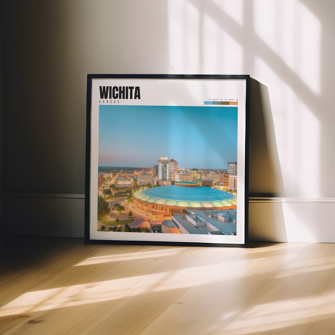 Wichita, Kansas Travel Poster, City Wall Art Print - Image 3