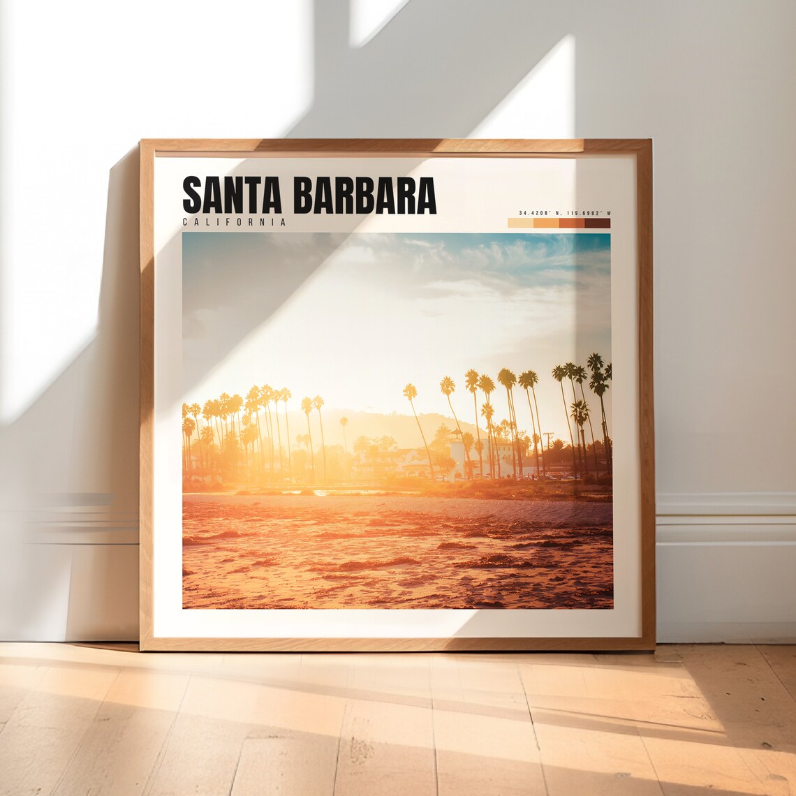 Santa Barbara, California Travel Poster Print