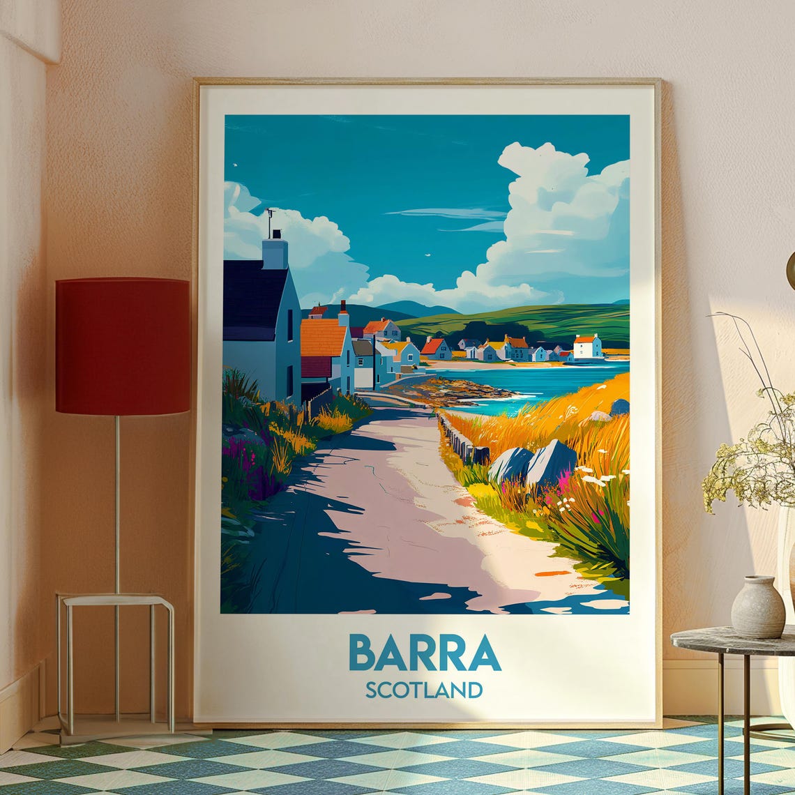 Barra Scotland Outer Hebrides Coastal Village Seaside Travel Poster - Image 2