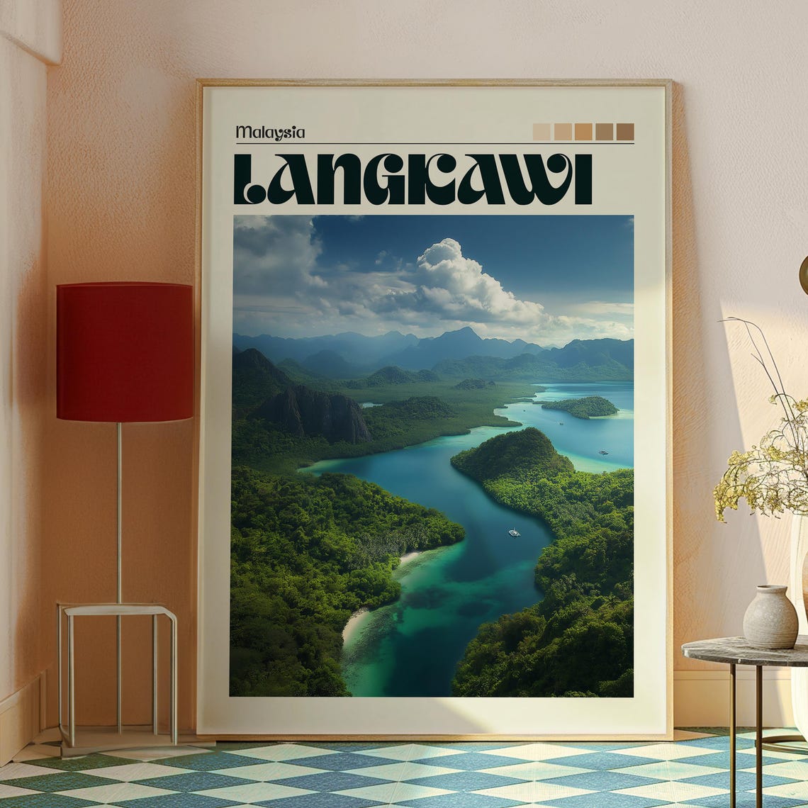 Langkawi Print Malaysia Wall Art Poster Island Travel Backpacking - Image 2