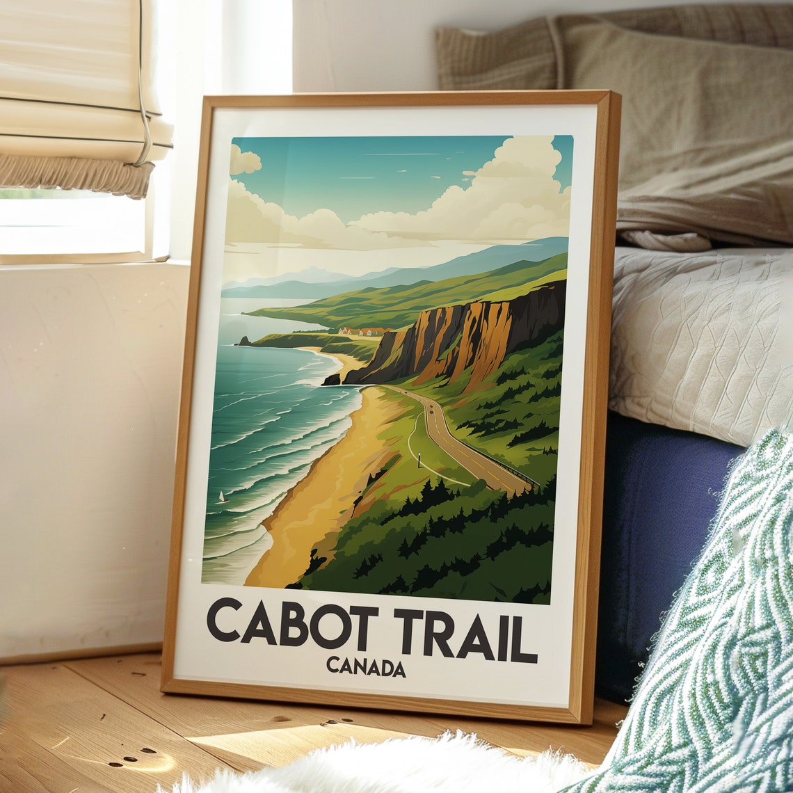 Cabot Trail Print Canada Wall Art Poster Travel Cape Breton Highlands Nova Scotia - Image 3