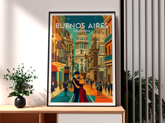 Buenos Aires Print Argentina Wall Art South America Poster Travel City