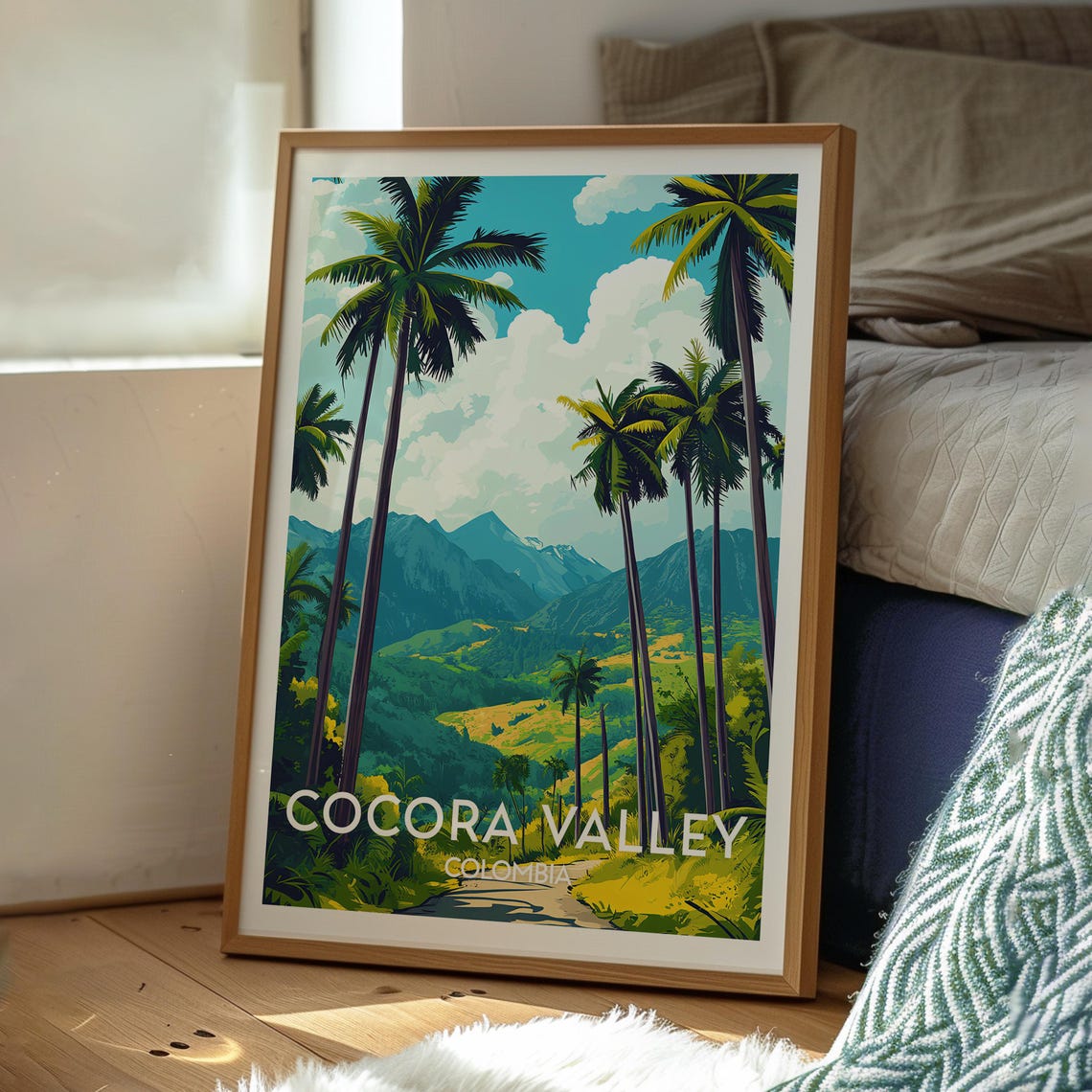 Cocora Valley Colombia Towering Wax Palms and Green Mountains Poster - Image 3