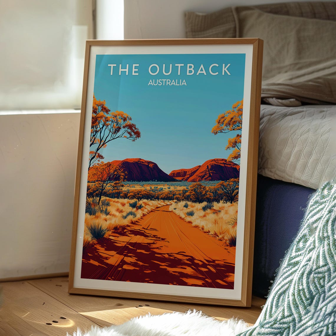 Outback Australia Travel Poster, Australian Wall Art - Image 3