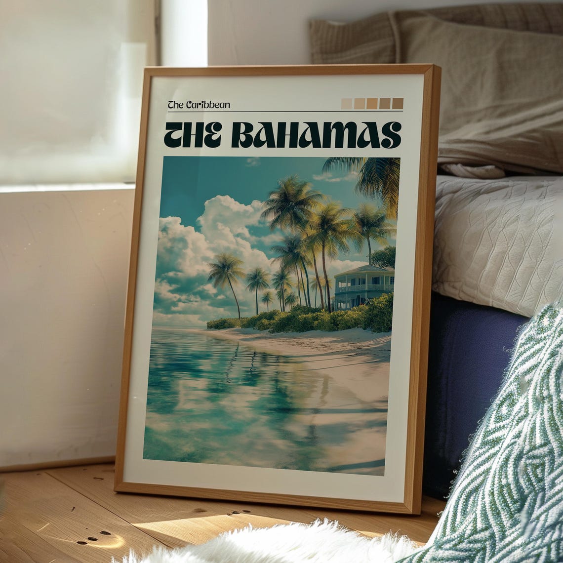 The Bahamas Poster Wall Art Caribbean Beach Print - Image 3