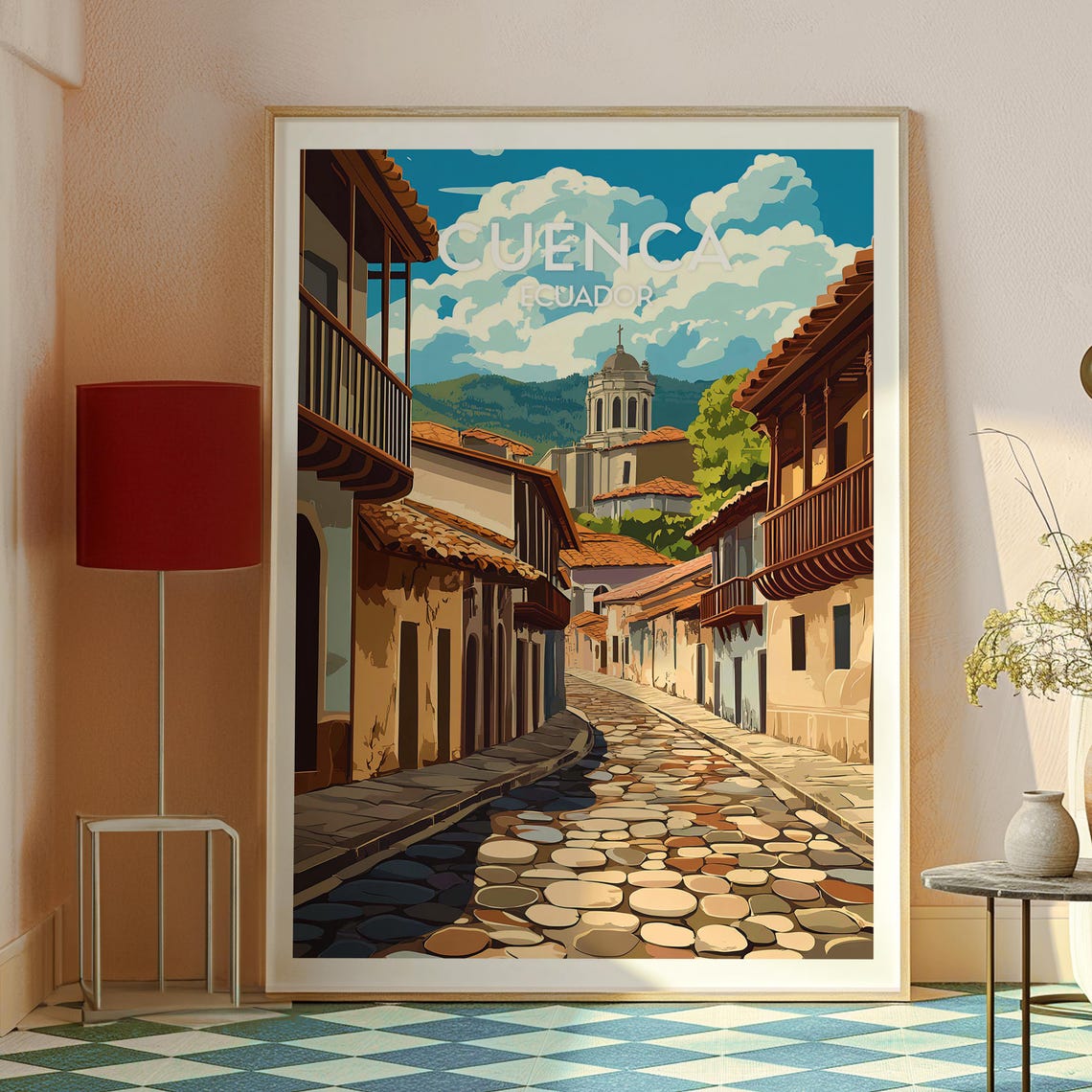 Cuenca Poster Ecuador Art Travel Print Wall Backpacking South America - Image 2