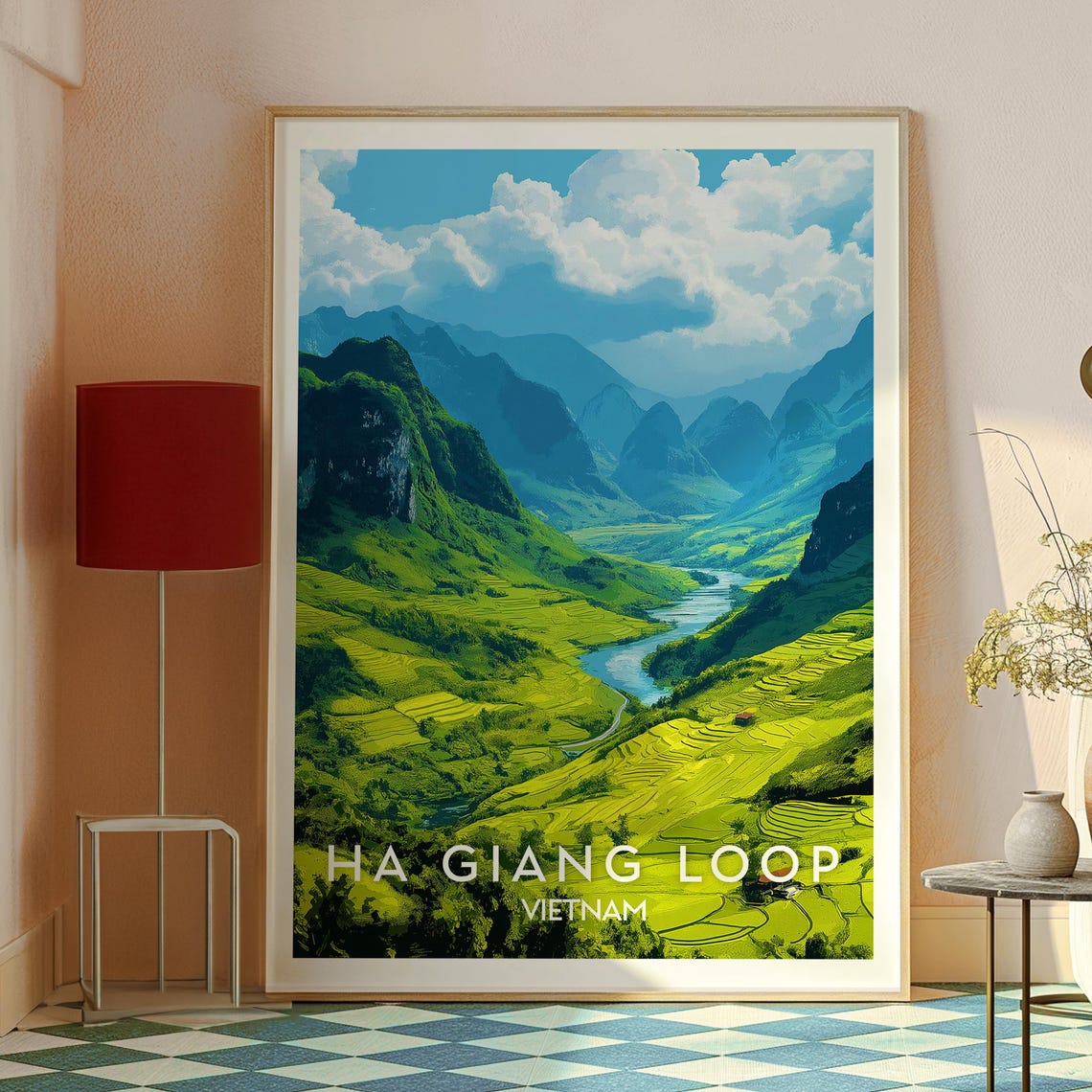 Ha Giang Loop Print Vietnam Wall Art Poster Travel Backpacking Se Asia - Image 2