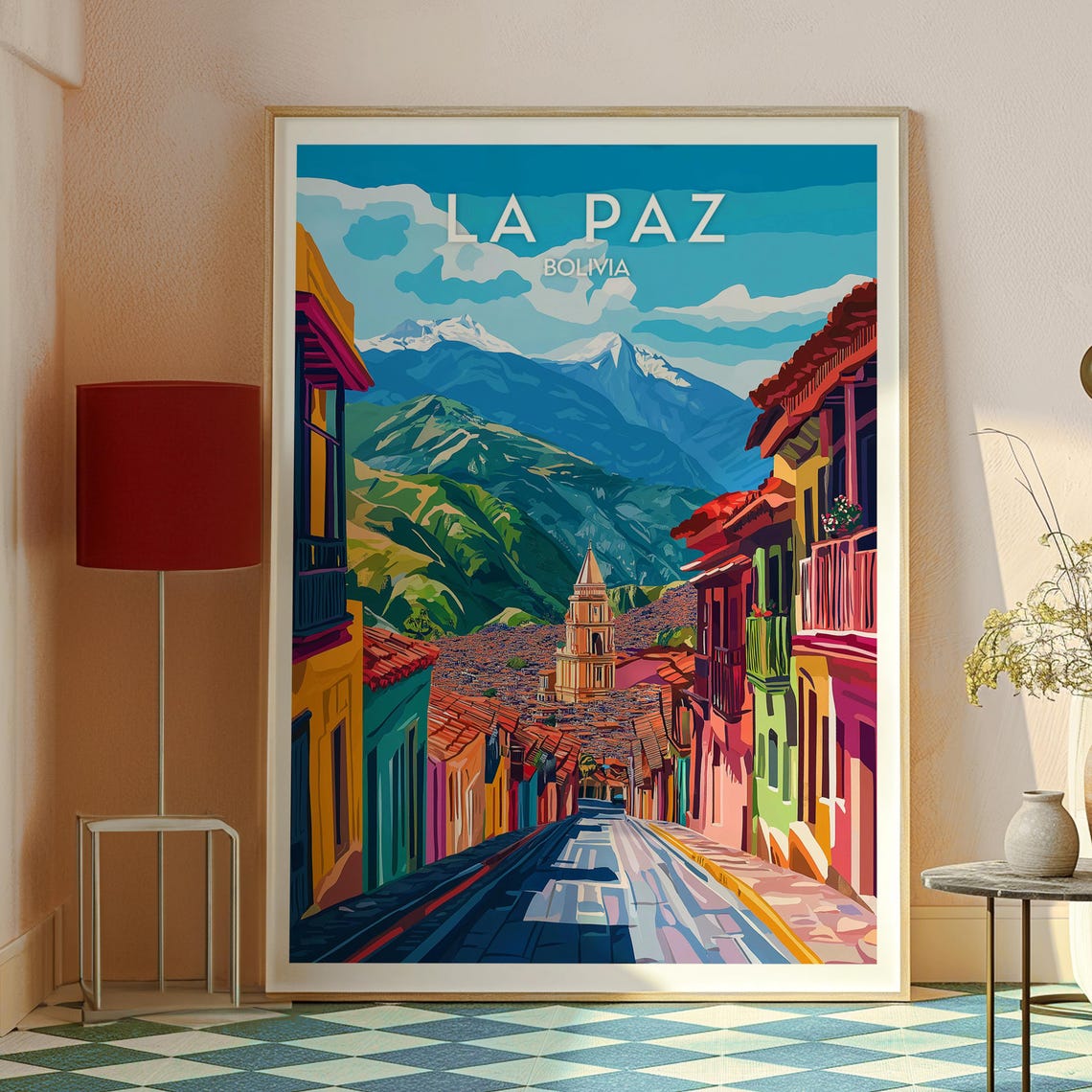 La Paz Travel Poster, South America Art Print - Image 2