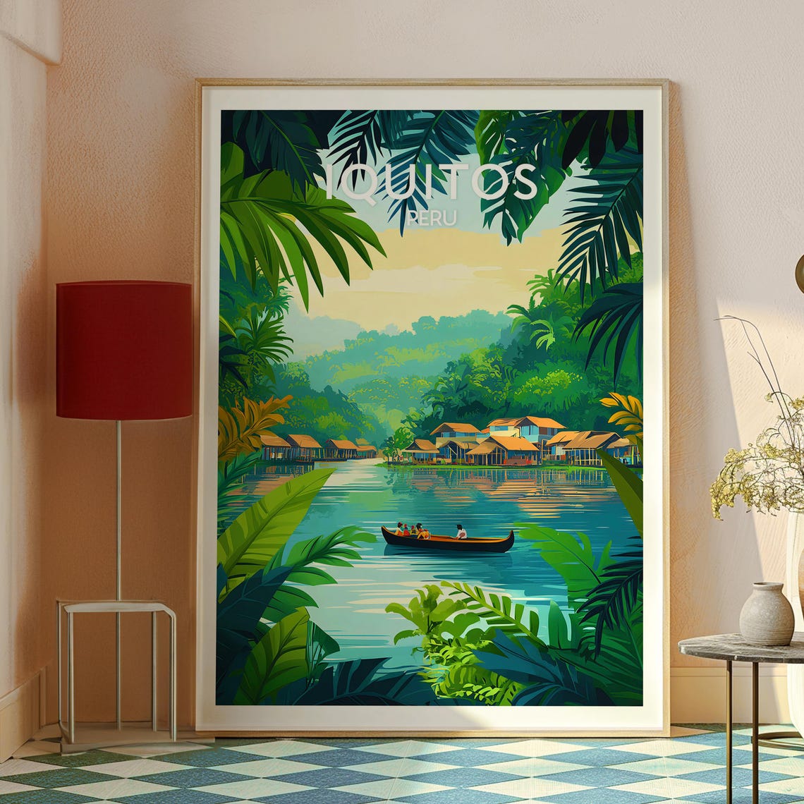 Iquitos Poster Art Peru Travel Print Wall Backpacking South America - Image 2