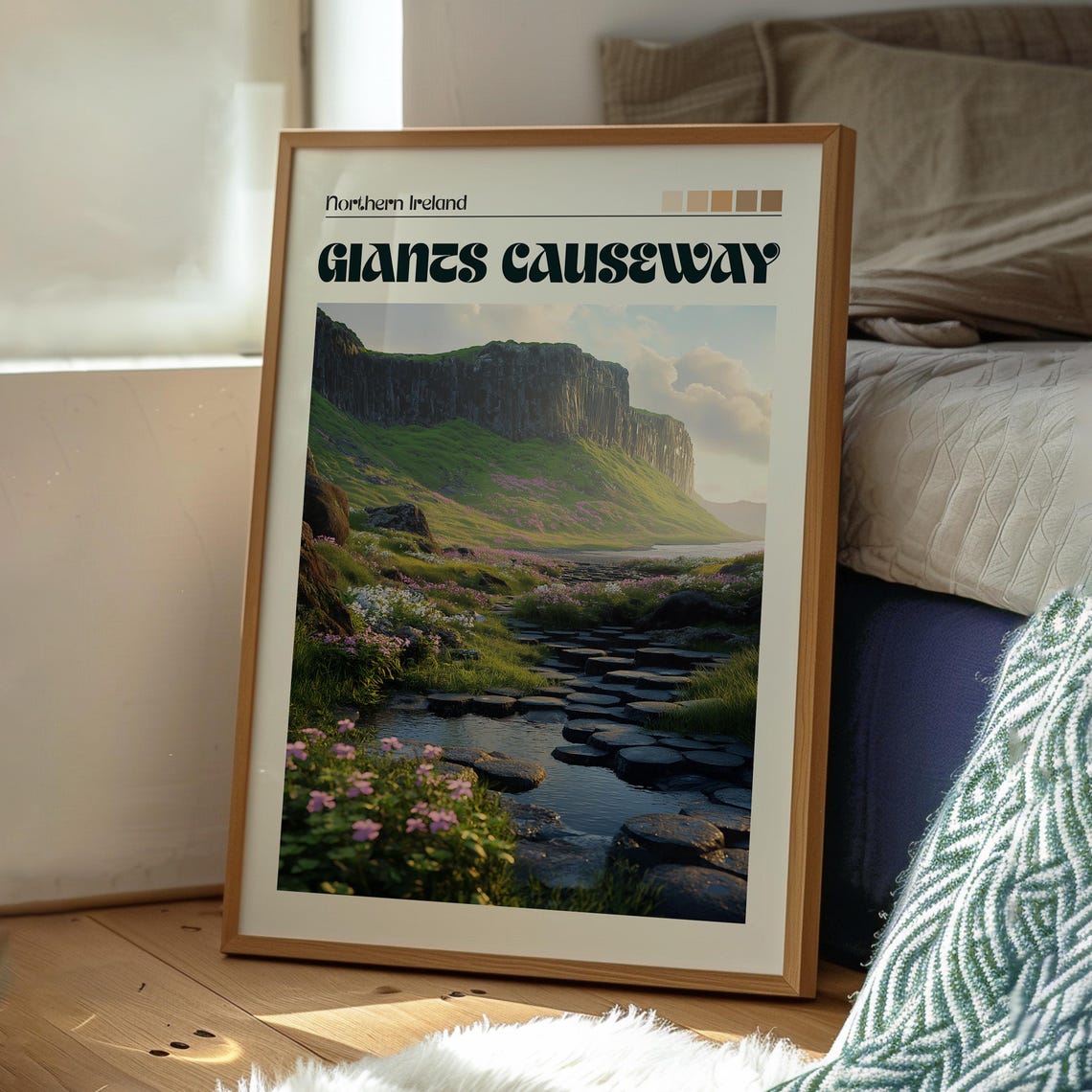 Giants Causeway Northern Ireland Basalt Columns Coast Poster - Image 3