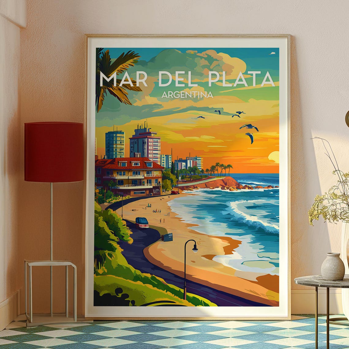 Mar Del Plata Travel Print Argentina Wall Art Poster Gift For Traveller - Image 2