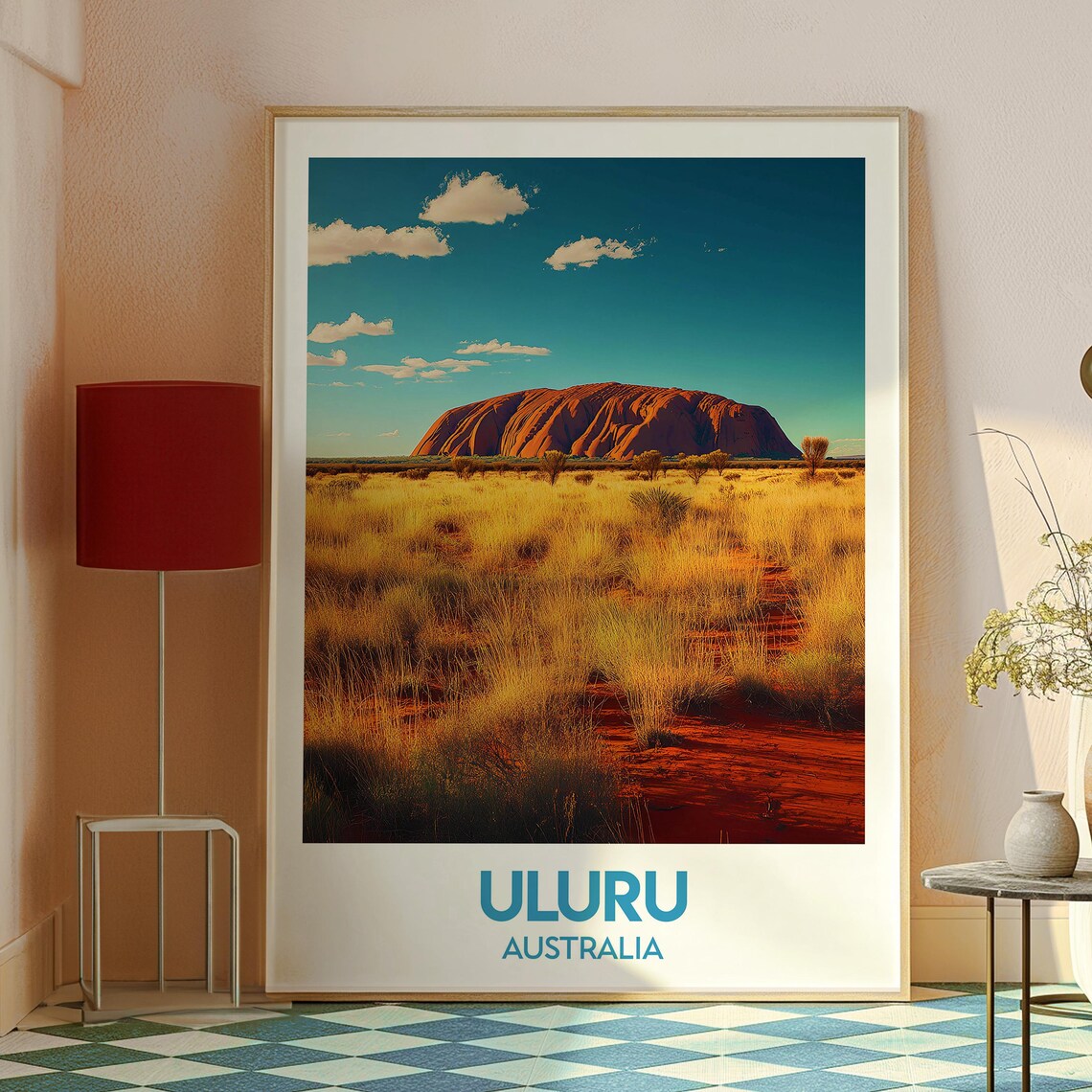 Uluru Australia Red Rock Monolith Desert Sunset Travel Art Poster - Image 2