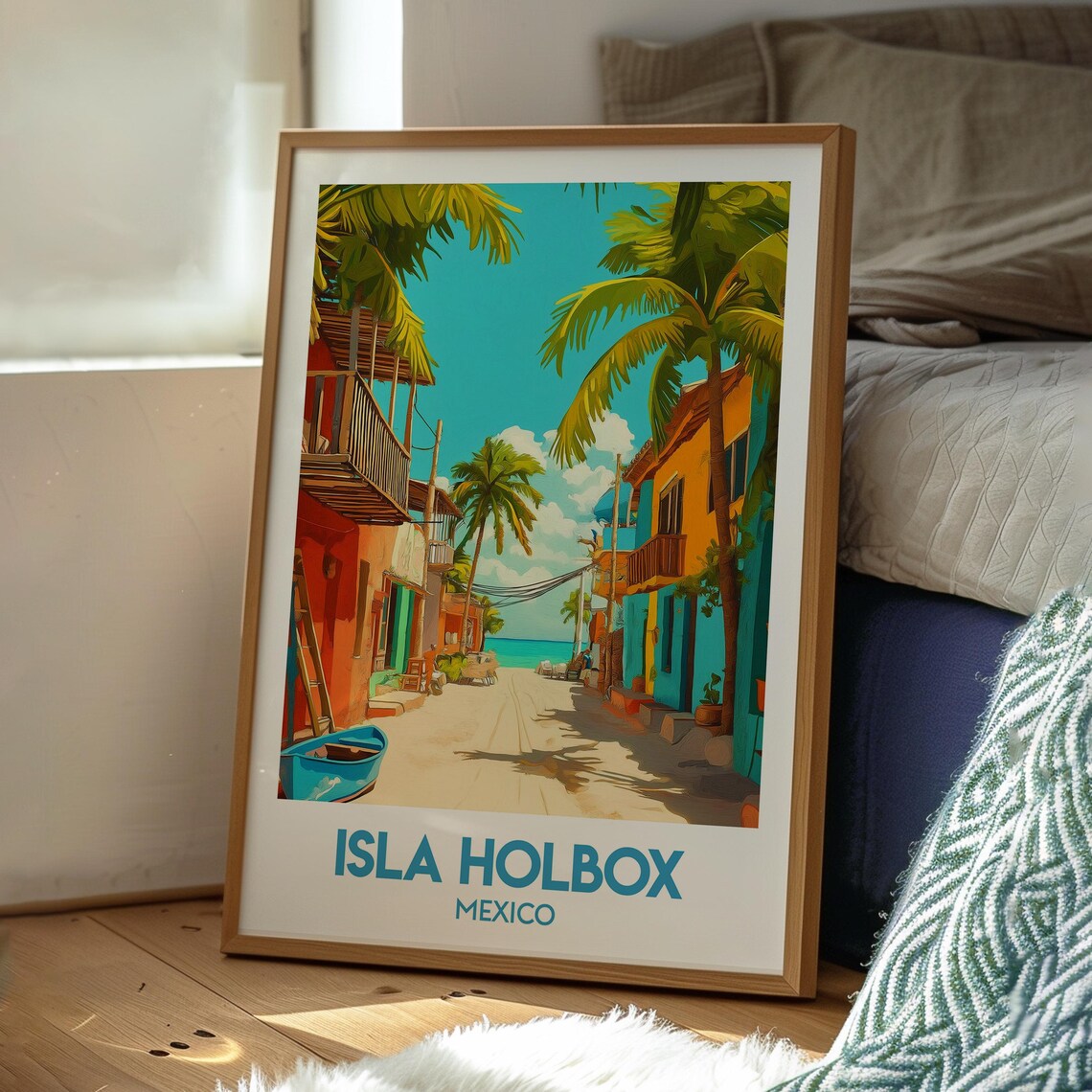 Isla Holbox Mexico Island Travel Poster - Image 3