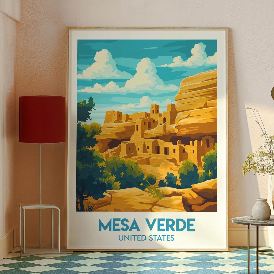 Mesa Verde United States Ancient Cliff Dwellings Colorado Poster - Image 2