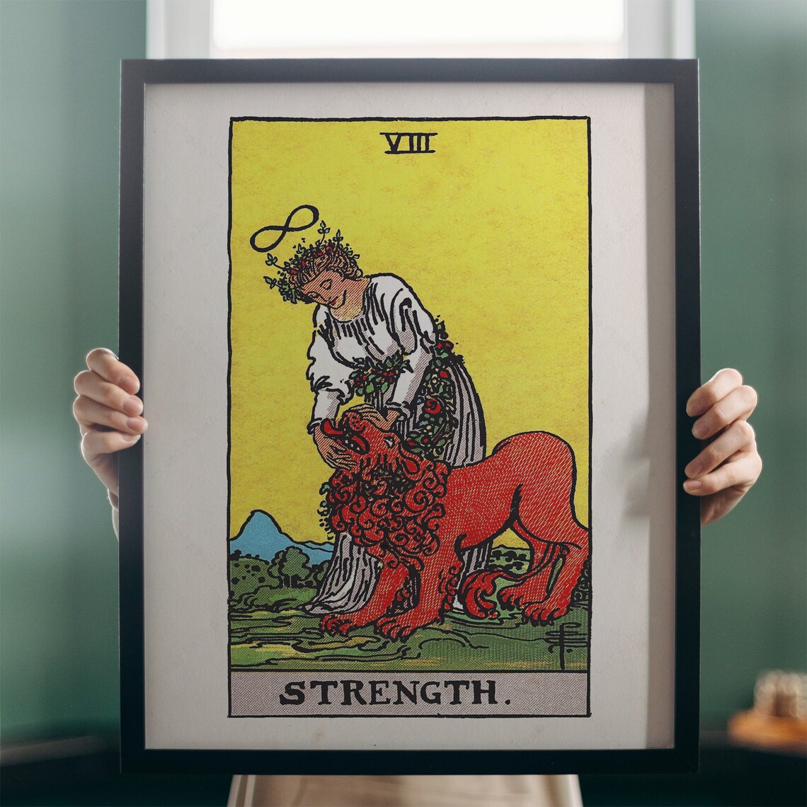 Strength Tarot Card, Rider-Waite-Smith 1909 Poster - Image 4