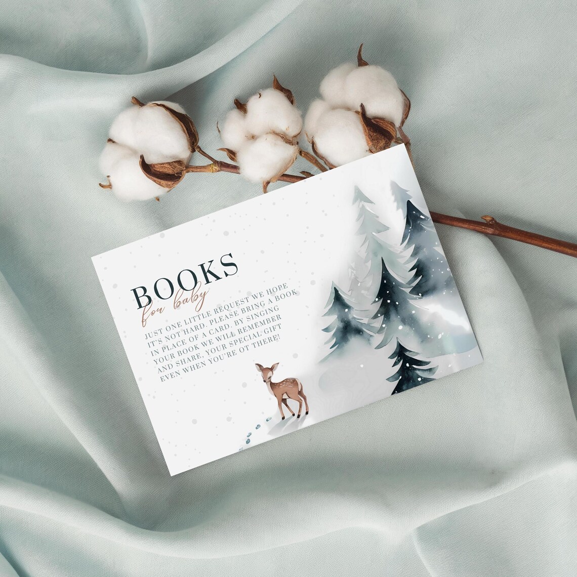 Baby Its Cold Outside Books For Baby Card Winter Books For Baby Card Template Baby Shower Books For Baby Card Book Request Card